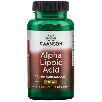 Alpha Lipoic Acid ALA 100 mg, 120 kapslar Swanson