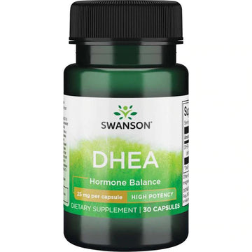 DHEA 25 mg, 30 kapslar Swanson